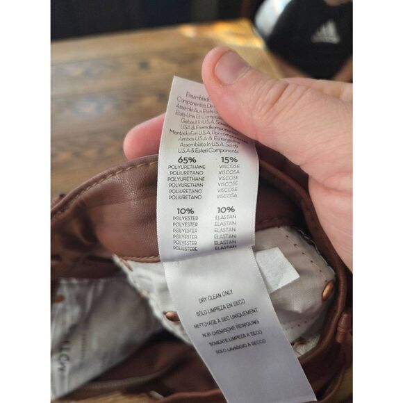 MOTHER The Insider Faux-Leather Ankle Flare Jeans in Faux Show Tortoise Shell sz - Picture 5 of 6